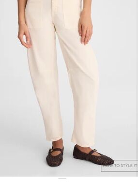 Madewell The Darted Barrel-Leg Utility Pants